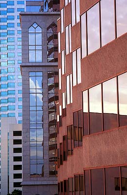 Tampa; downtown skyscrapers on Ashley St. Location: FL: Hillsborough County. [ref. to #196.036]