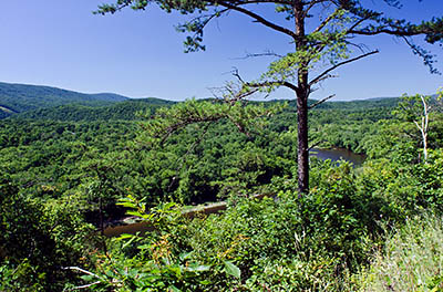 MD: Allegany County, Potomac River, Green Ridge State Forest, Little Orleans, View over the Potomac River from High Germany Hill [Ask for #269.061.]
