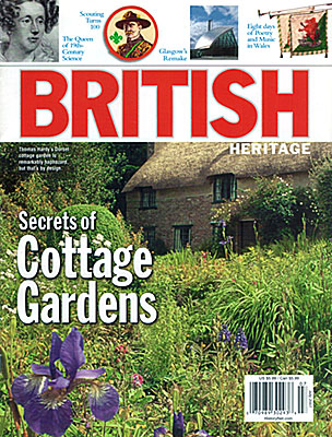 ENG: Southern Region, Dorset, Front cover of British Heritage magazine for July 2007, a photo of Thomas Hardy's boyhood cottage in Dorset, by Jim Hargan [Ask for #990.053.]