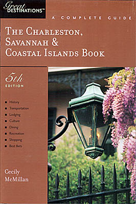SC, Jim's photo of wisteria by a gas light in Charleston is on the cover of Great Destinations: The Charleston, Savannah & Coastal Islands Book, 5th Ed (2004) [Ask for #990.061.]