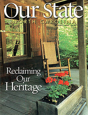 North Carolina, Jim's photo of a porch at the Cradle of Forestry in America, is on the cover of Our State, Aug 2005 [Ask for #990.065.]